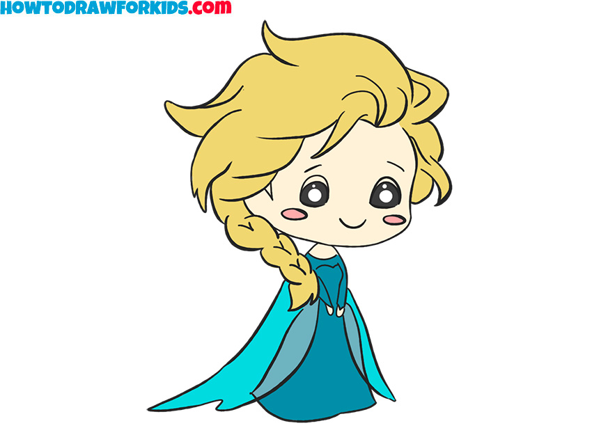 How to Draw Elsa - Easy Drawing Tutorial For Kids