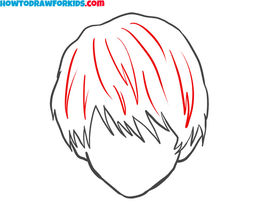 How to draw Anime Hair easy