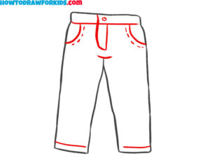 How to Draw Easy Jeans - Easy Drawing Tutorial For Kids