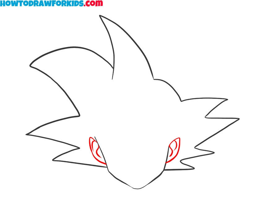 How to draw Goku Face quickly