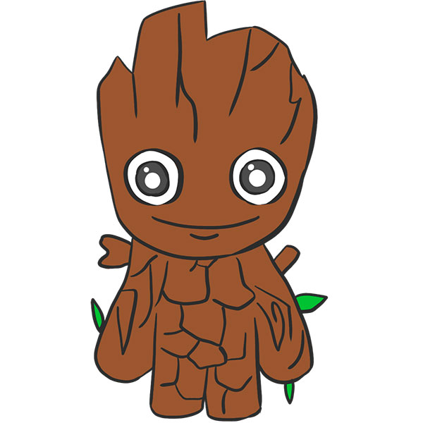 How to Draw Groot Easy Drawing Tutorial For Kids