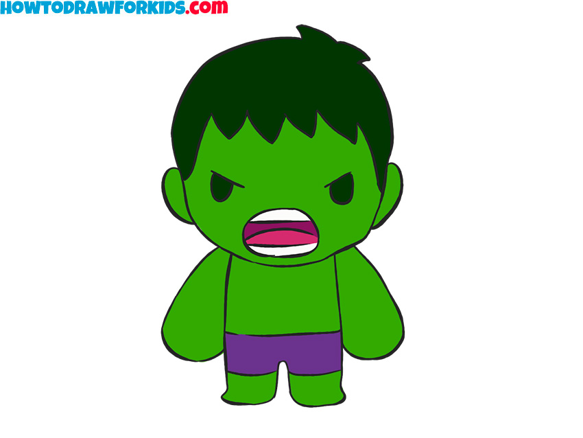 hulk cartoon drawing