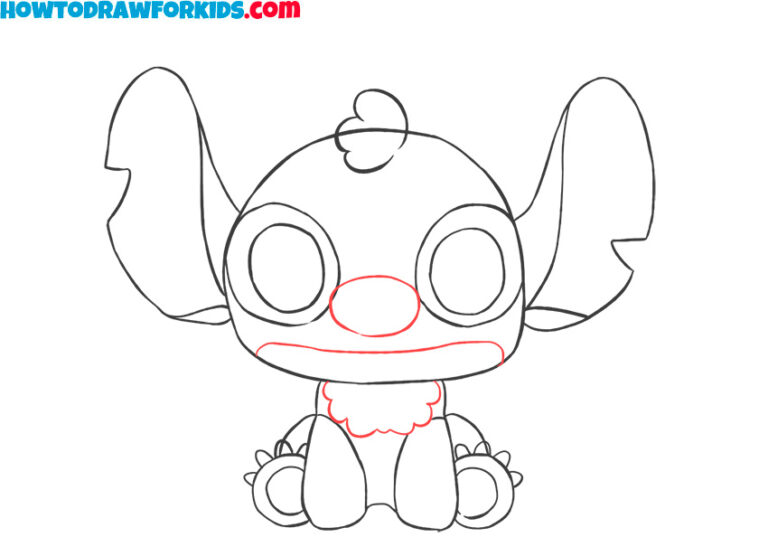How to Draw Stitch - Easy Drawing Tutorial For Kids