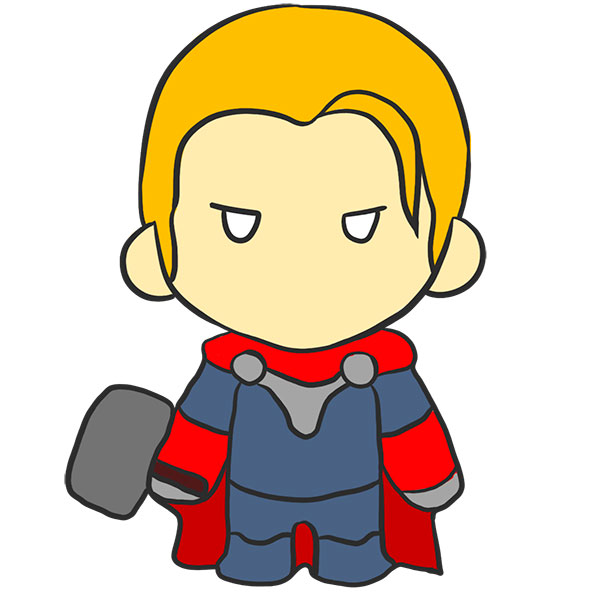 How to Draw Thor - Easy Drawing Tutorial For Kids