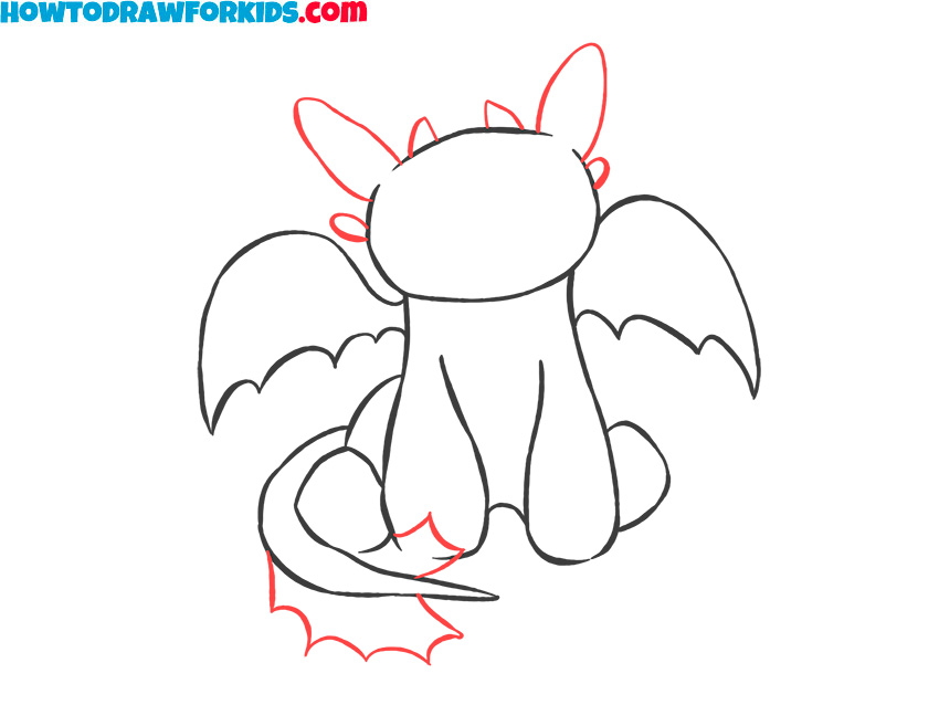 How to draw Toothless easy