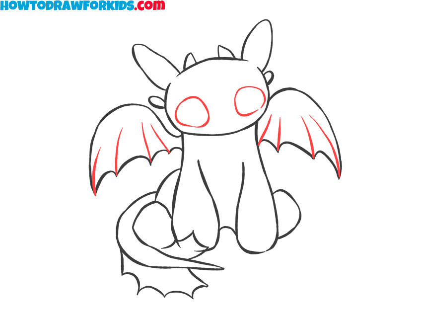 How to draw Toothless for kids