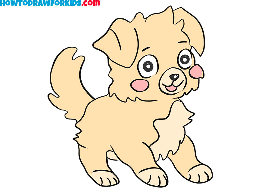 How to draw a Cartoon Dog easy