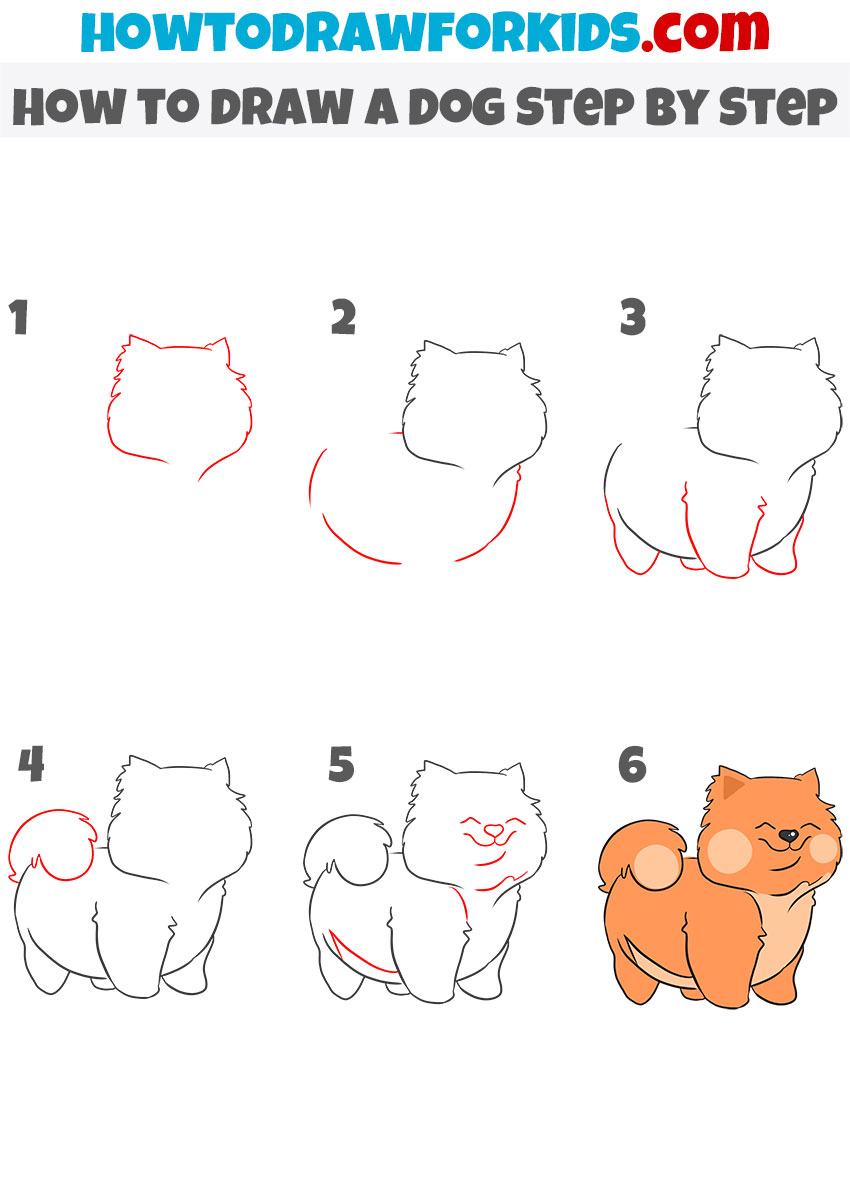 How to draw a Dog Step by Step