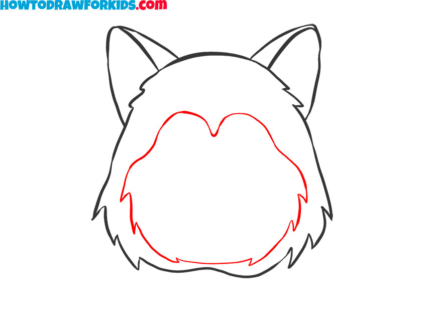 How to draw a Husky face easy