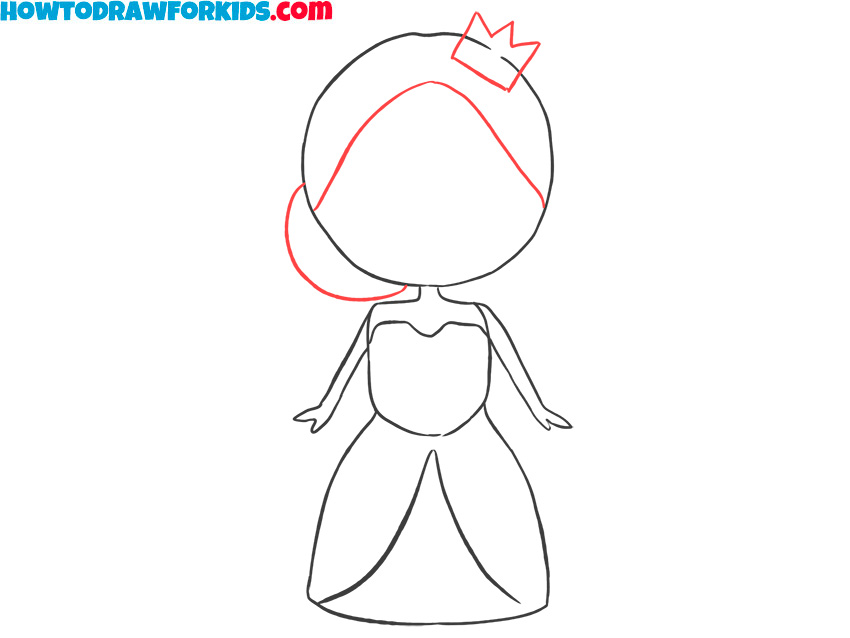 How to draw a Princess easy