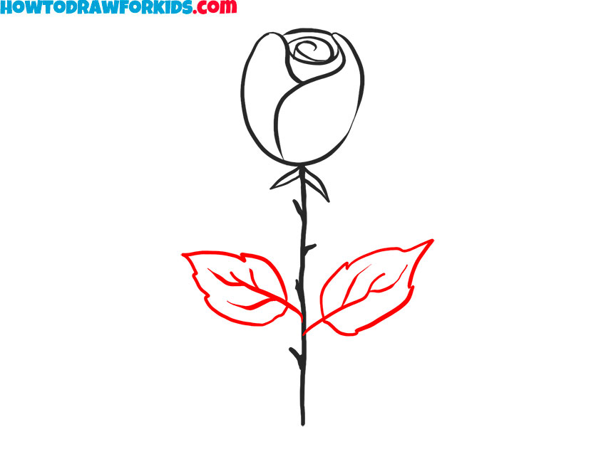 How to draw a Rose Flower quickly