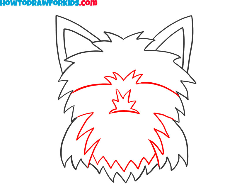 How to draw a Yorkie Face quickly