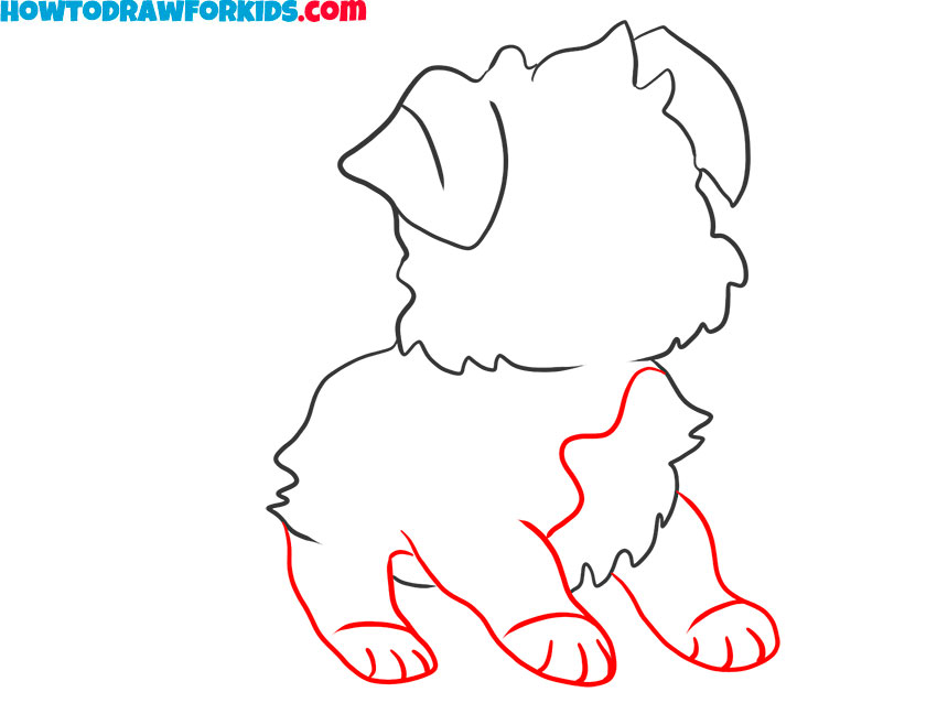 How to draw a simple Cartoon Dog