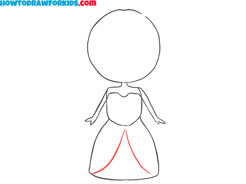 How to draw a simple Princess