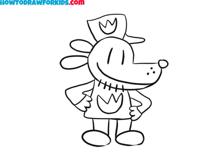 How to Draw Dog Man - Easy Drawing Tutorial For Kids