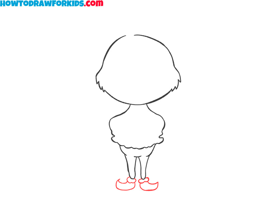 How to draw chibi Grinch