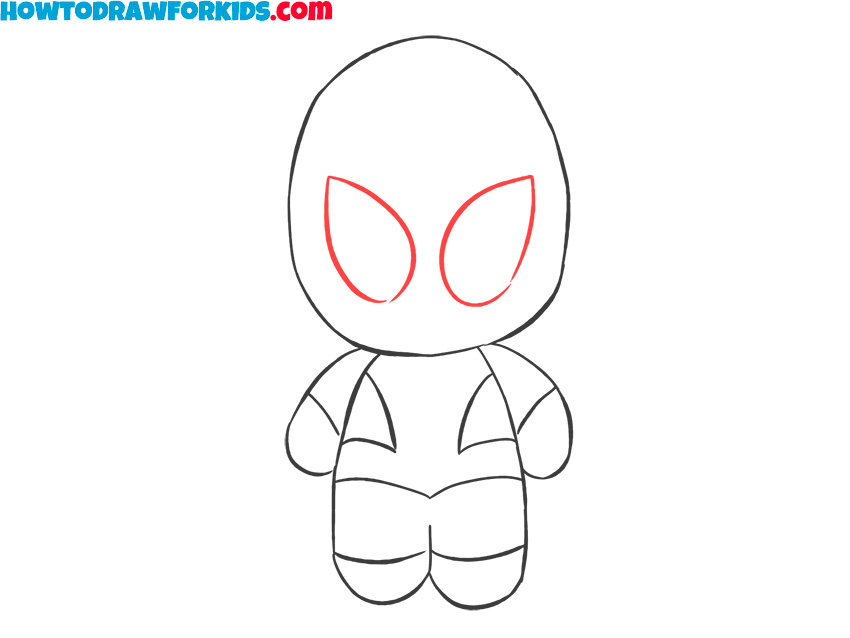 How to draw chibi Spider-Man