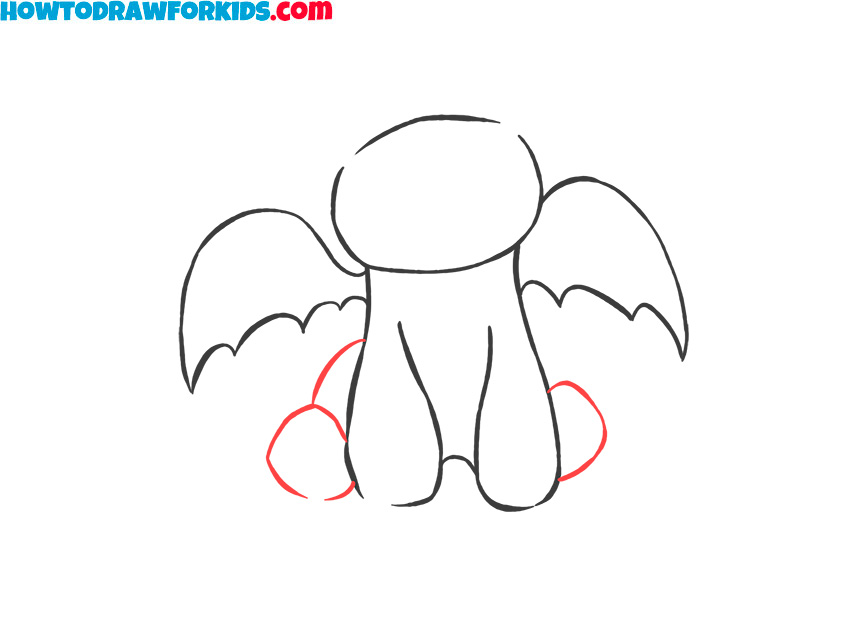 How to draw simple Toothless