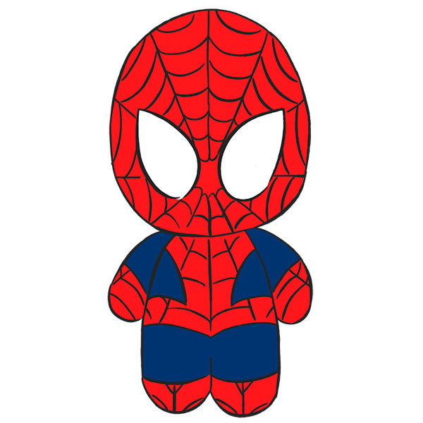 spiderman drawing easy