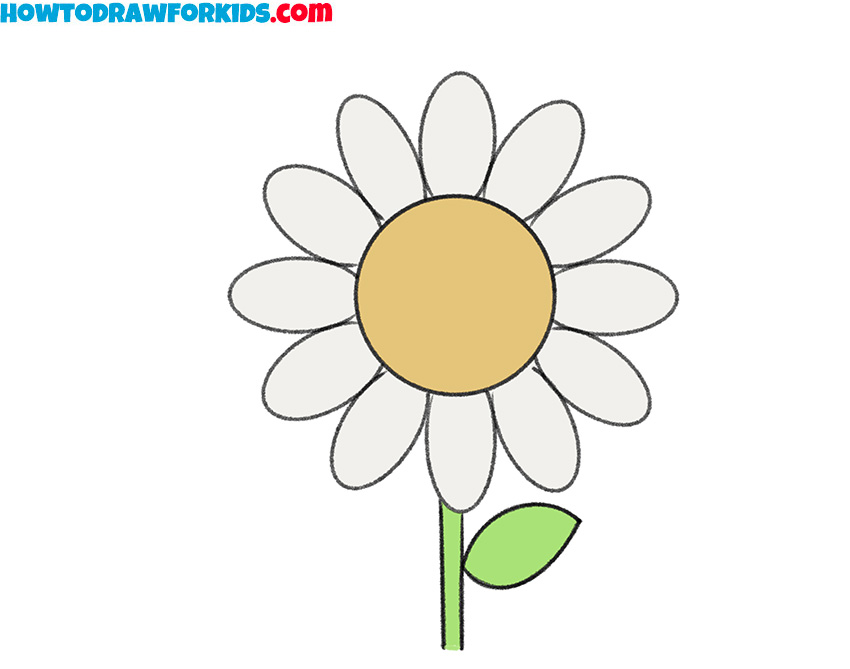 how to draw a flower cartoon