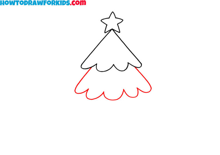 How to Draw a Christmas Tree Easy Drawing Tutorial For Kids