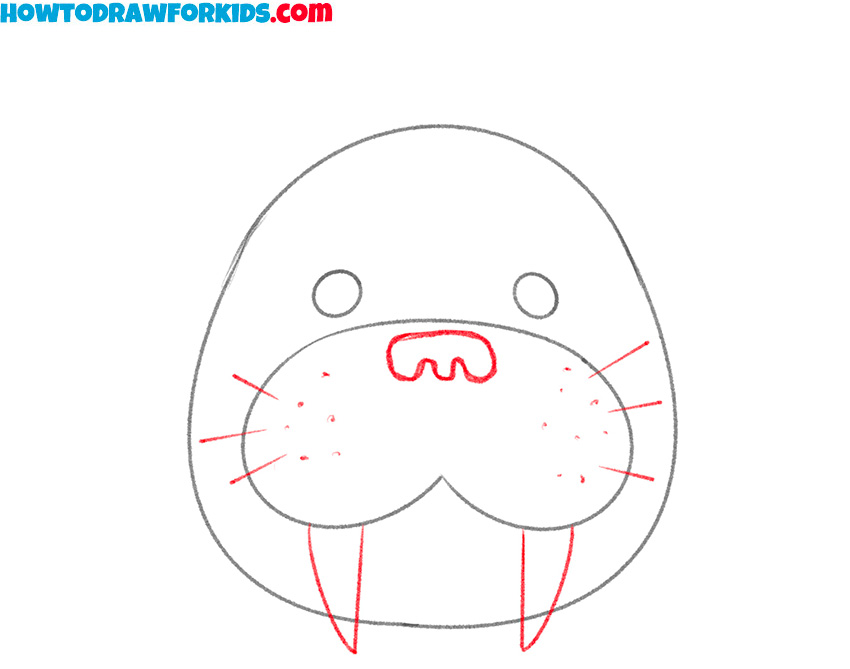how to draw a simple walrus