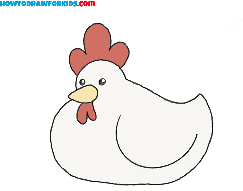 How to Draw Chickens & Hens with Easy Step by Step Drawing Tutorial - How  to Draw Step by Step Drawing Tutorials