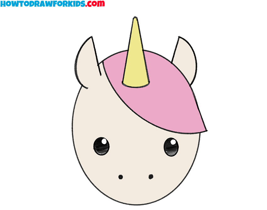 how to draw a unicorn baby