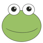 How to Draw a Frog Face for Kindergarten