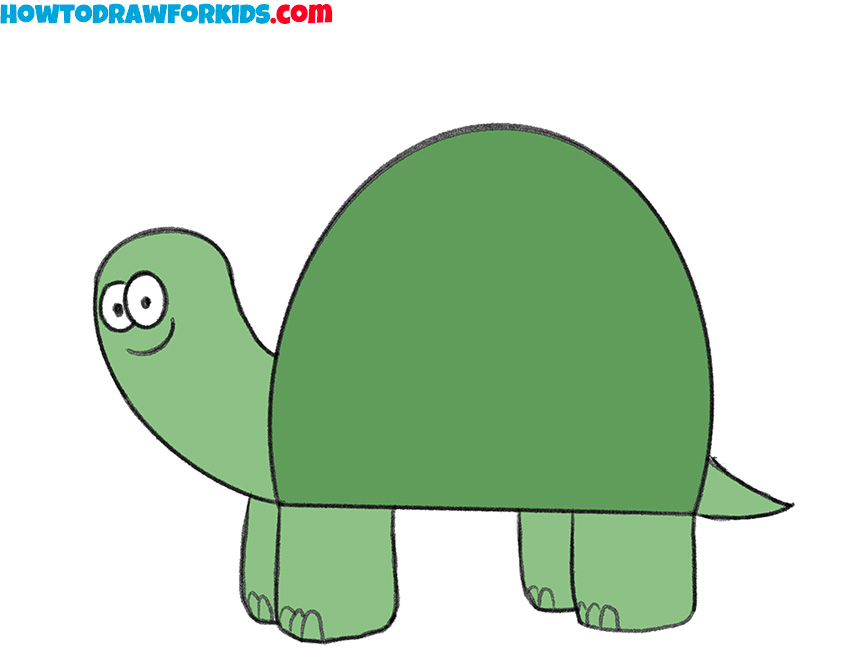 How to draw a Turtle for kindergarten