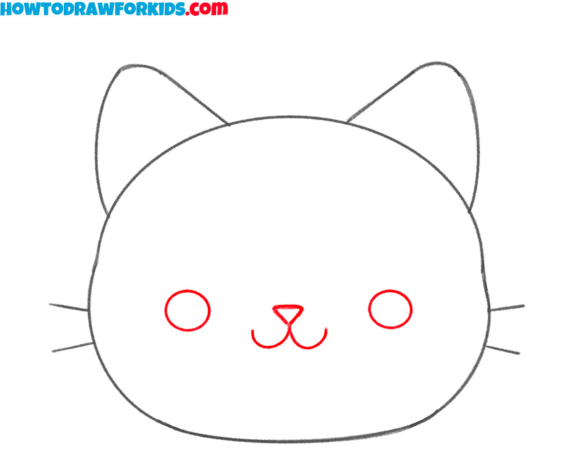 How to Draw a Cat Face for Kindergarten - Easy Drawing Tutorial For Kids