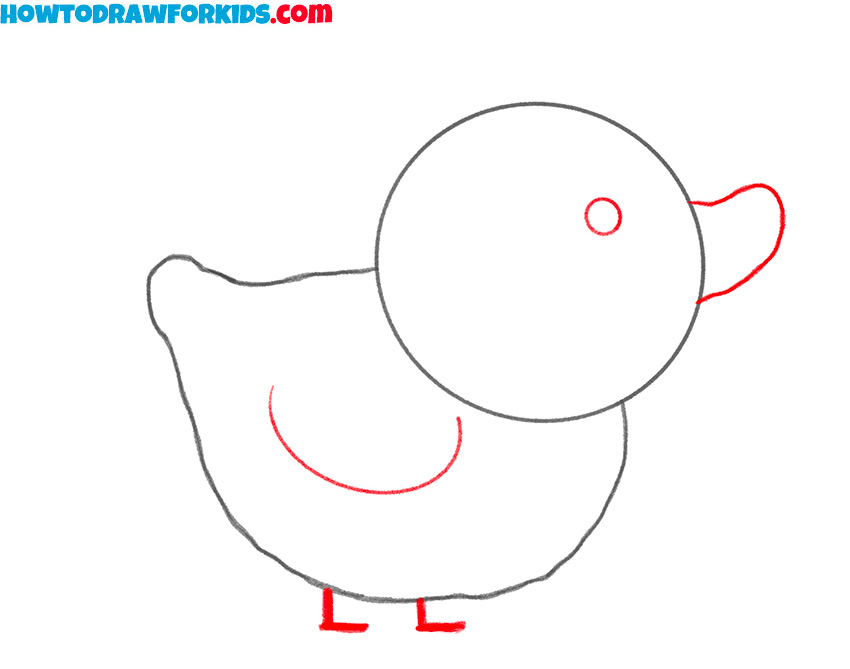 How to draw a cartoon Duck