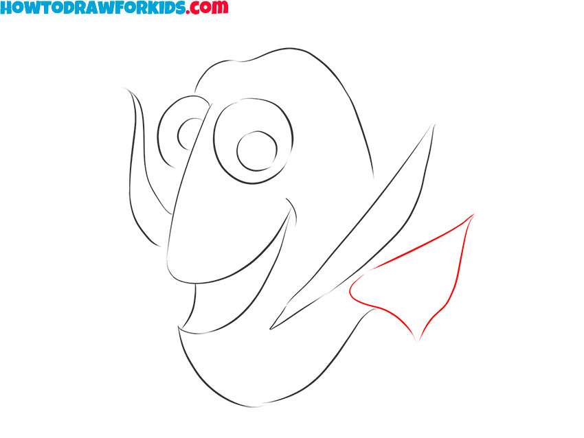 how to draw Dory from Nemo
