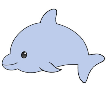 How to Draw a Dolphin for Kindergarten