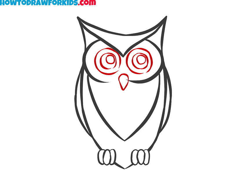 owl drawing guide for kids easy