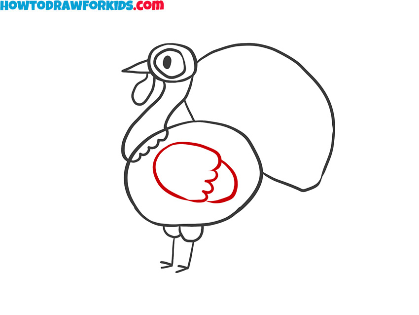 turkey for kids drawing guide