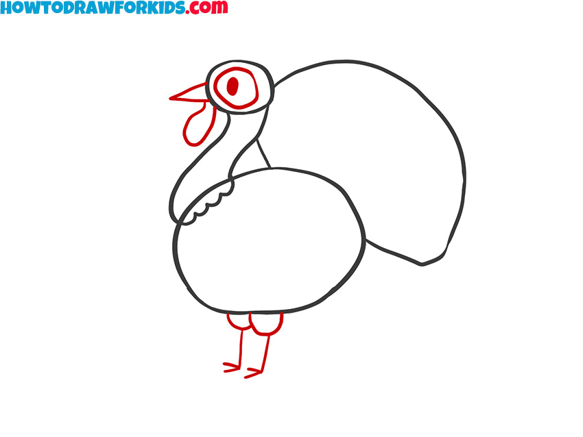 turkey for kids drawing tutorial