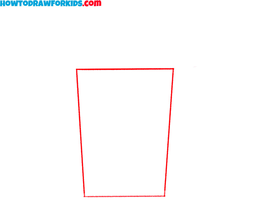 how to draw a glass easy
