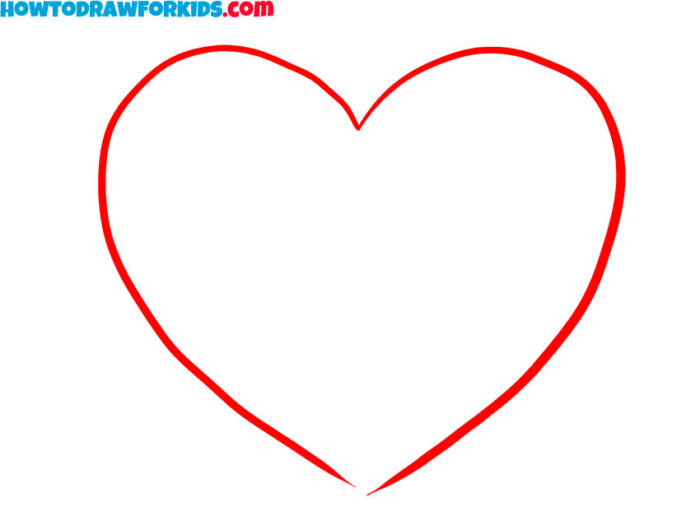 How to Draw a Rose Heart Easy Drawing Tutorial For Kids