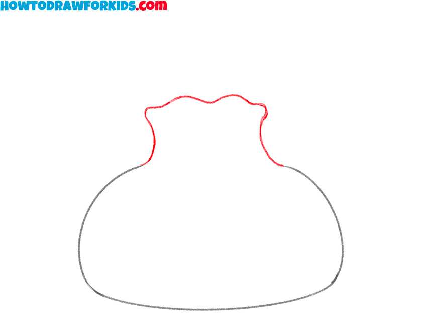 how to draw a cartoon dumpling