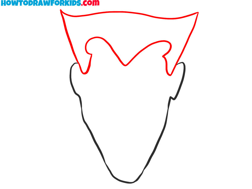 how to draw a joker face easy