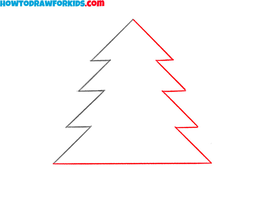 pine tree drawing simple