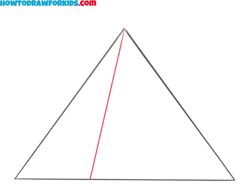 pyramid drawing easy