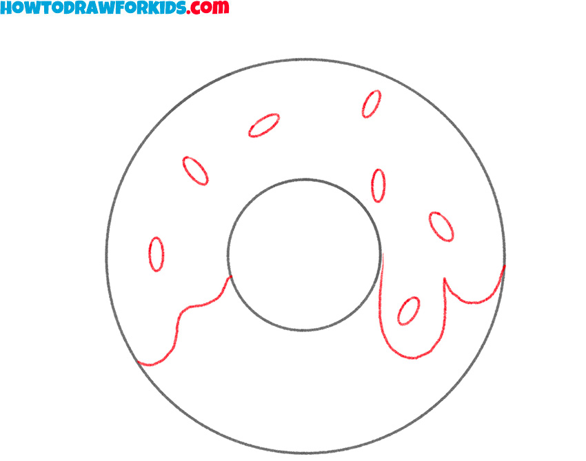 how to draw a donut cute