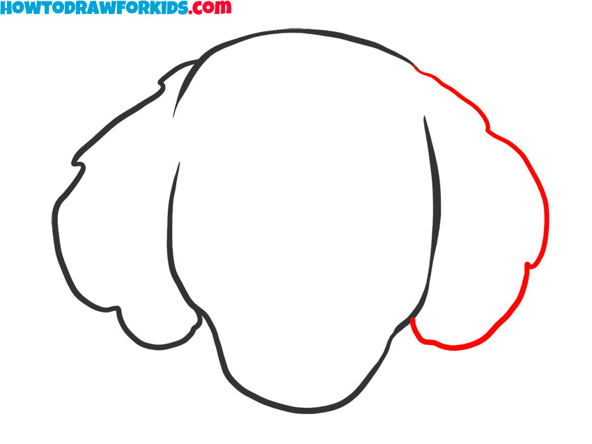 how to draw an easy dog head