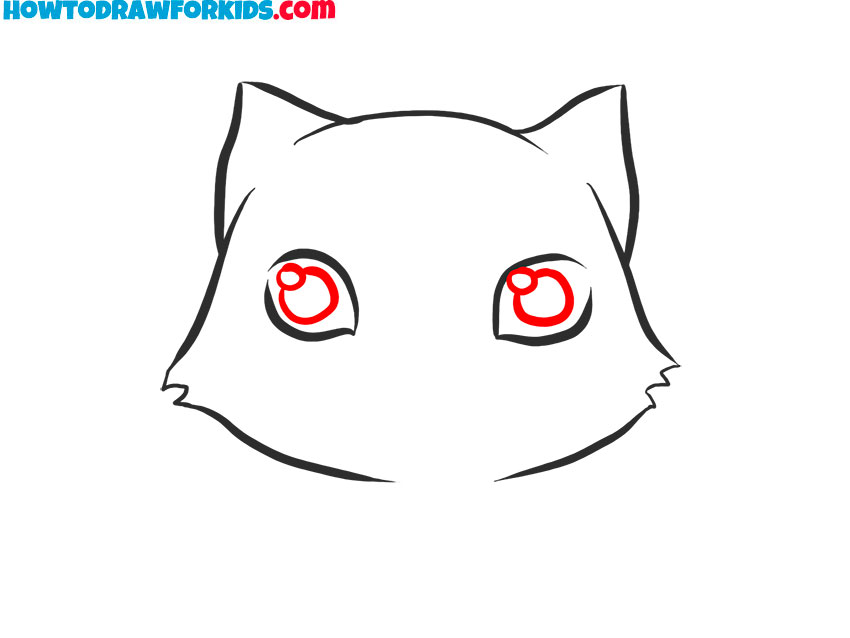 how to draw a baby kitty cat