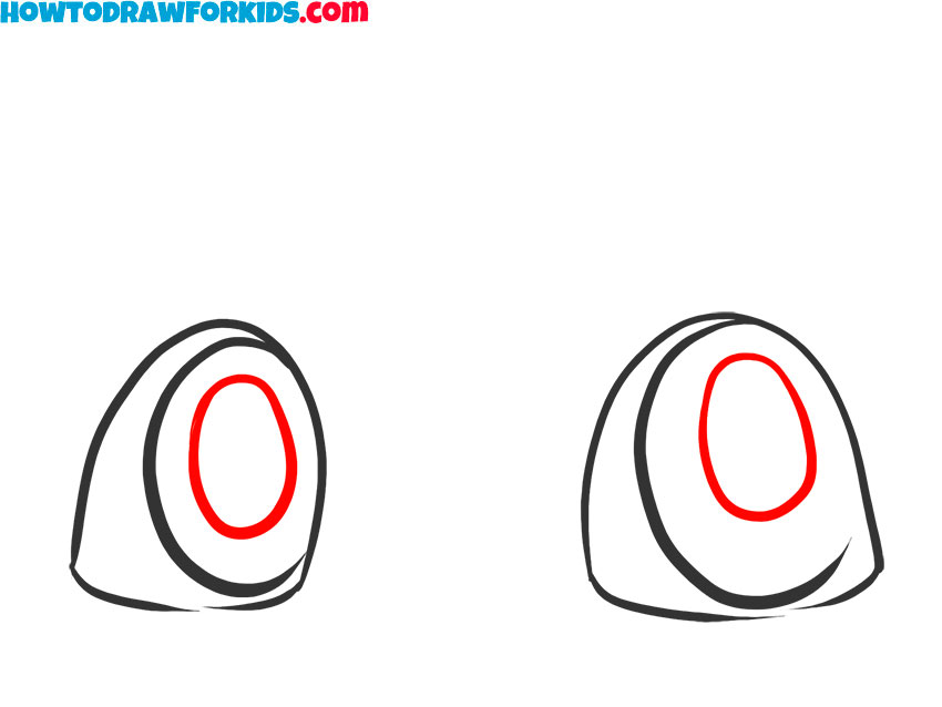how to draw a cartoon dog eyes