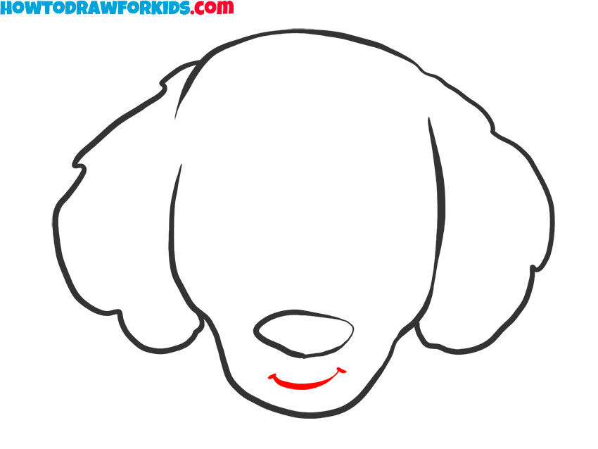 how to draw a cartoon dog head