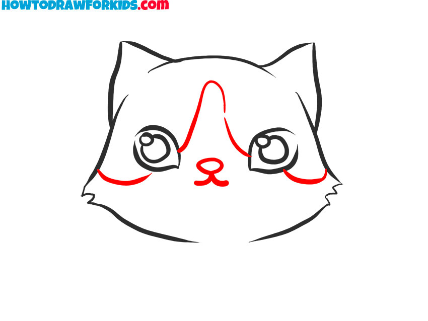 kitty cat drawing easy