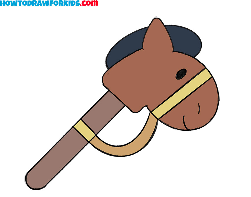 simple hobby horse drawing